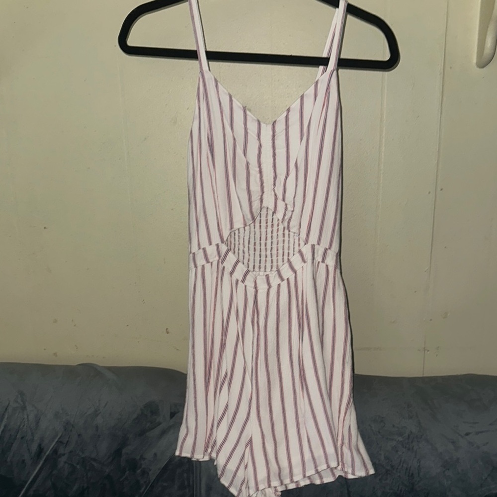 Striped Cutout Romper